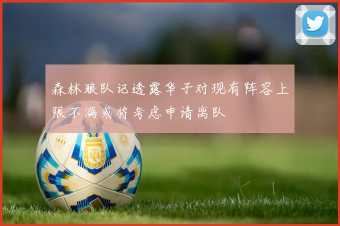 森林狼队记透露华子对现有阵容上限不满或将考虑申请离队