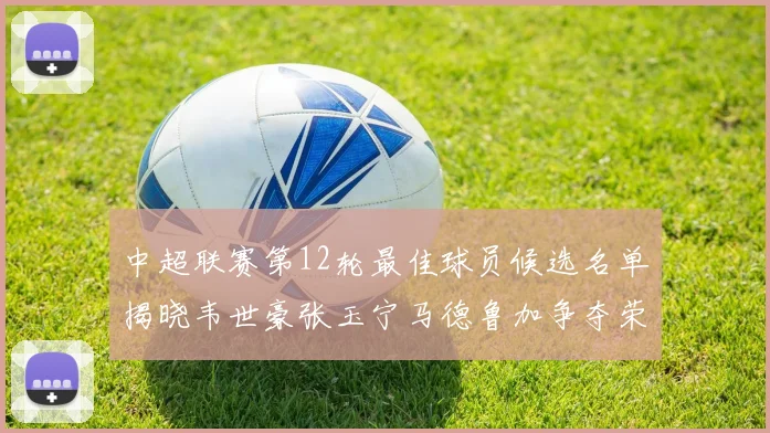 中超联赛第12轮最佳球员候选名单揭晓韦世豪张玉宁马德鲁加争夺荣誉